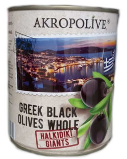 Маслины "Гигант" с кост. ж/б 810г AKROPOLIVE (Греция), , шт
