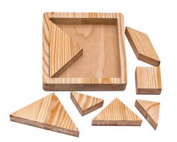 Мировая головоломка Танграм (из массива дерева)