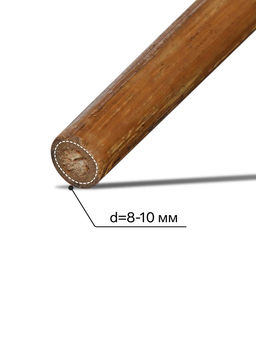 Цена за 10 шт. Колышек для подвязки растений, h=60 см, d=8-10 мм, бамбук, Greengo