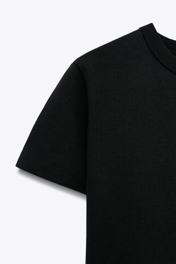 SHORT SLEEVE INTERLOCK T-SHIRT - Zara фото 16