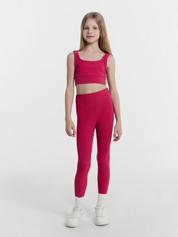 Легинсы для девочек для занятий спортом розовые - Mark formelle фото 2