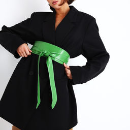 Пояс-кушак, ширина 8.5 см, цвет зелёный - Simaland фото 2