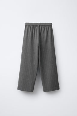 PINSTRIPE TROUSERS WITH BELT - Zara фото 2