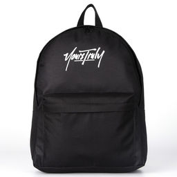 Рюкзак текстильный NAZAMOK, с карманом, 27*11*37, черный  фото 3