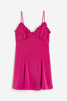 Minivestido con ribete de volante