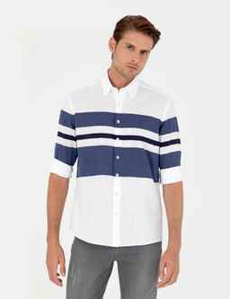 A__k Mavi Regular Fit Uzun Kollu G_mlek