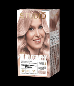 Студио Профешнл 3D Holography Крем-Краска д/в 9.56 Очень свет.махагонов.блонд (50/50/15мл).6 /459413