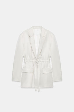 BLAZER SATINADA ZW COLLECTION / Hielo - Zara фото 6