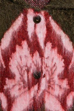 BRUSHED EFFECT JACQUARD KNIT COAT - Zara фото 7