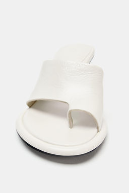 SANDALIA TAC?N PIEL LIMITED EDITION / Blanco - Zara фото 6