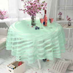 Д229К СКАТЕРТЬ ДЕКОРАТИВНАЯ лавандовый d1.55 м - Текс-дизайн фото 3