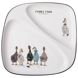 ТАРЕЛКА ОБЕДЕННАЯ LEFARD FAMILY FARM 2 СЕКЦИИ 26*2,5 СМ