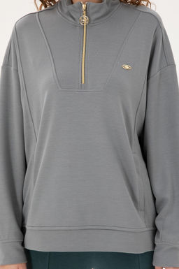 Женский серый меланжевый свитшот Неожиданная скидка в корзине - U.s. polo assn фото 6