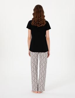 Siyah K_sakollu Pijama Tak_m_ - Pierre cardin фото 5