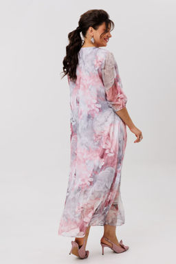 Платье ANELLI 1605 розовый сапфир  фото 4