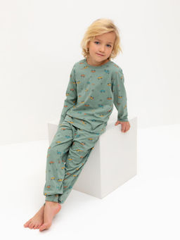 К 1561/весенний зеленый,гонки пижама д/дет яс