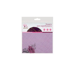 Цена за 5 шт.Бумага для скрапбукинга ФИОЛЕТОВЫЕ ОТТЕНКИ 15*15см, 24л. (12 дизайнов)