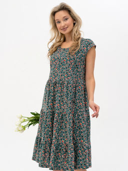 Сарафан хлопок 100%,зеленый