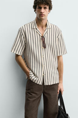 CAMISA ESTRUCTURA TEXTURA / Crudo / Negro