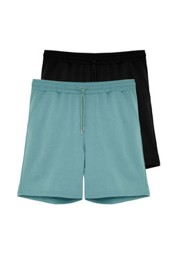 Mint-Siyah Regular/Normal Fit 2li Paket Sort&Bermuda TMNSS21SR0095