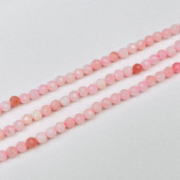 Бусины для украшений из розового Опала (98 бусин) 39 см