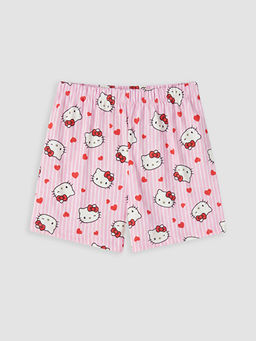 Hello Kitty Bask?l? K?z ?ocuk ?ortlu Pijama Tak?m?