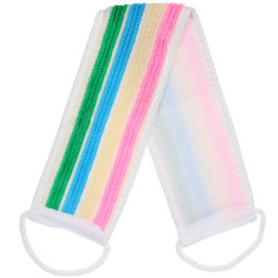 Цена за 3 шт. Мочалка для тела "ULTRAMARINE VOLNA", комбинированная, цвет как на фото, 59*10см (зип пакет и наклейка Ultramarine)