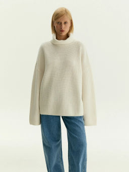 Свитер с высоким воротником из смесовой шерсти, B3042/veluma - Emka фото 4