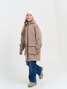 Парка Softshell "Кокос" удлиненная 7+