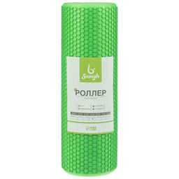 Ролик массажный Sangh, 45×15 см, цвет зелёный