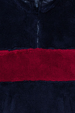 Темно-синяя толстовка с высоким воротником для мальчиков - U.s. polo assn фото 8