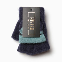 Митенки детские MINAKU 17 см синий  фото 4