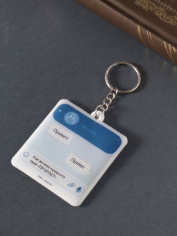 Цена за 4 шт. Брелок для ключей на кольце Как же мне нравится твоё: ПЕЧАТАЕТ, мягкий ПВХ, 5.4?6.5 см - Simaland фото 3