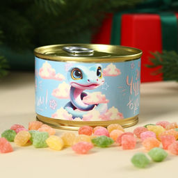 Монпансье Год лошади 2026. Не жди чуда, карамель леденцовая в консервной банке, 140 г