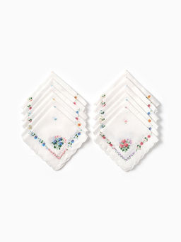 Платки носовые женские Экономь и Я. Полянка 30?30 см, набор 12 шт., рис. МИКС