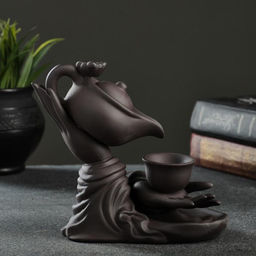 Подставка для благовоний TAKE IT EASY «Чайная церемония», стелющийся дым, 16×14×9 см