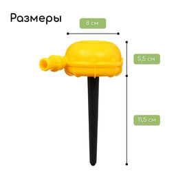 Цена за 2 шт. Распылитель-дождеватель, штуцер под шланг, пика, пластик, «Улитка», Greengo