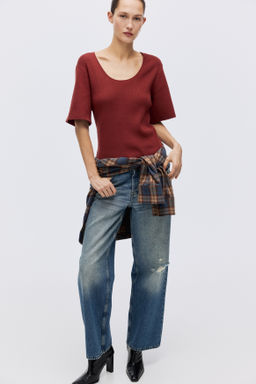 Camiseta en punto fino - H&m фото 6