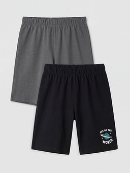 Bask?l? Erkek ?ocuk Pijama Alt? 2li