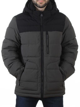 62042 DK. GREEN/BLACK Куртка мужская зимняя (200 гр. холлофайбер)