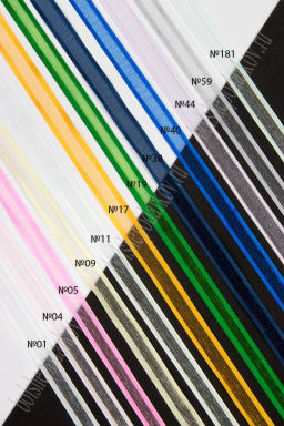 Лента органза с атласными краями 1 см*25 ярд (SF-8086) оранжевый №017 - Больше подарков фото 2