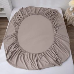 Комплект постельного белья Однотонный Сатин на резинке CSR028 Евро - Ситрейд фото 6