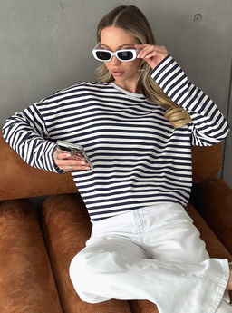 K11781 Лонгслив OVER SIZE (плотный хлопок) ЧЕРНЫЙ