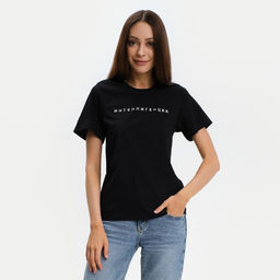 Футболка женская KAFTAN «Интеллигенция», чёрная, размер 40-42