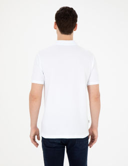Beyaz Slim Fit Basic Ti__rt - Pierre cardin фото 12