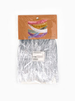 Гирлянда Бахрома 2 метра, серебряная