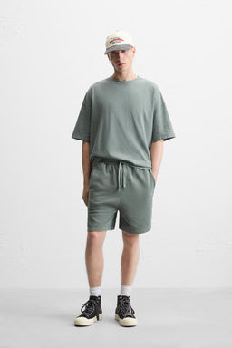 WASHED JOGGER BERMUDA SHORTS - Zara фото 12