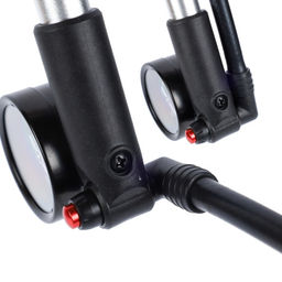 Велонасос для MTB вилок COMIRON PLUG, алюминиевый цилиндр, пластиковая ручка, Presta-Schrader, 20,7 бар (300 Psi). /уп 30 - Галеонтрейд фото 8