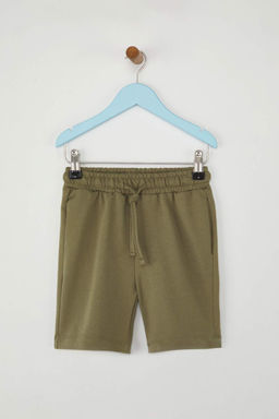 Siyah-K?rm?z? 2li Erkek Cocuk Pamuklu Basic Orme Sort & Bermuda TKDSS25SR00003 - Trendyolmilla фото 10