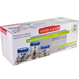 22669 Набор банок 700мл 3пр с/кр на подст МВ (х4) - Mayer&boch фото 4